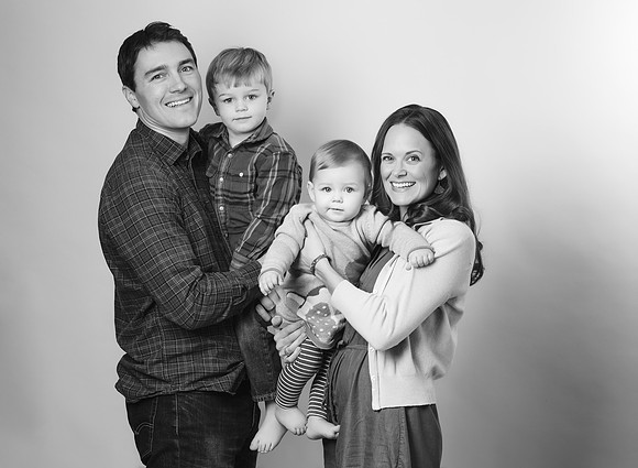 family black and white