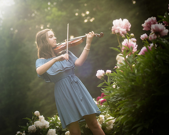 senior pictures instrument