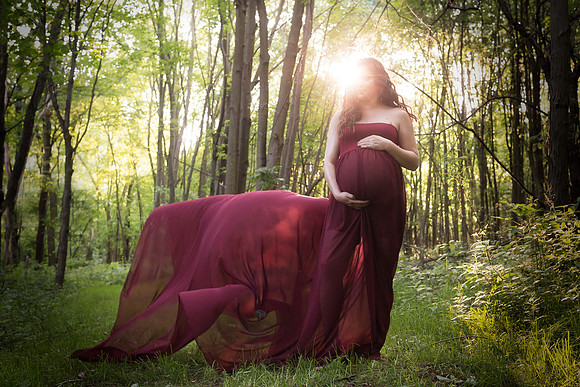 maternity sun flare